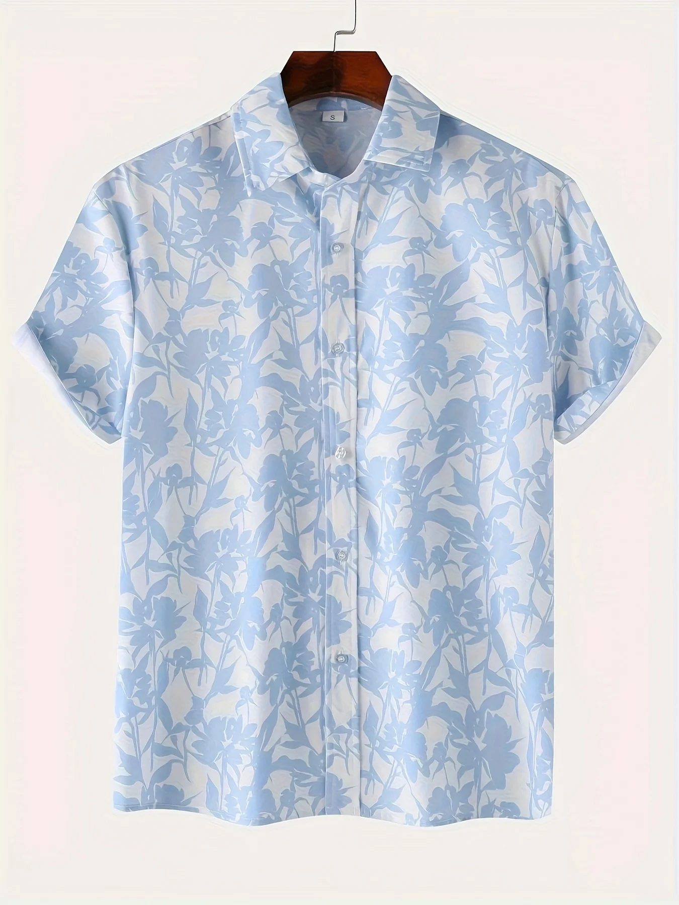 Vintage Hawaiian Floral Shirt - Men Multi Style Light Blue Aloha