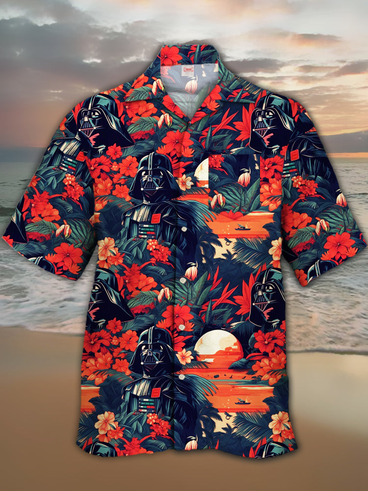 Vintage Hawaiian Floral Shirt - 2024 Fashion Ukiyo-E Tropical Floral And
