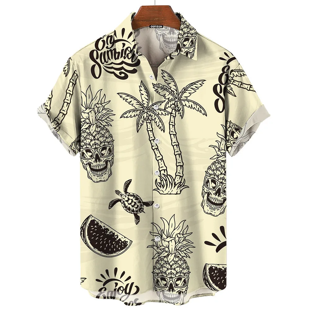Men Retro Summer Good Vibes Ha - огляд і ціна Vintage Hawaiian Floral Shirt