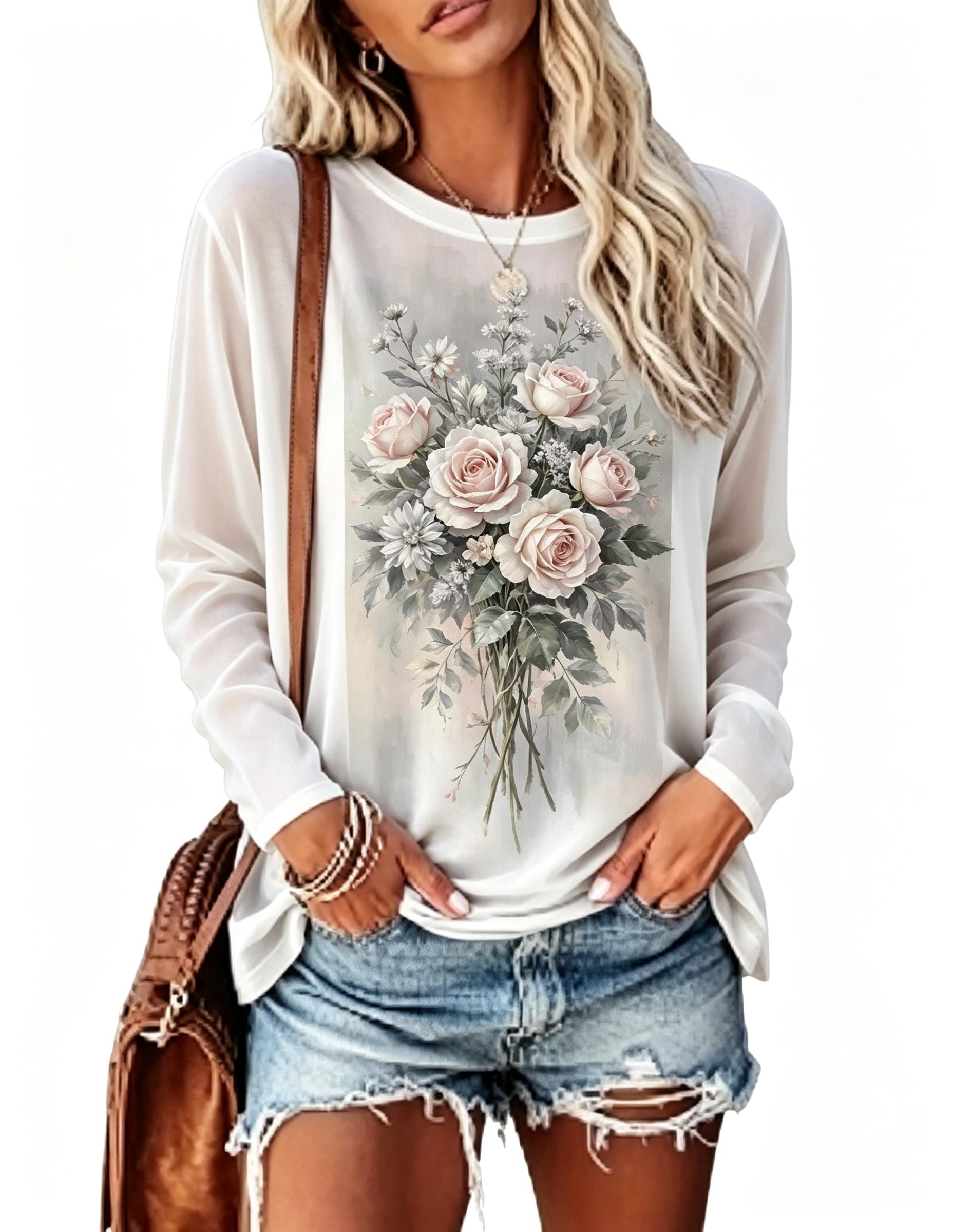 Women Long Sleeve T‑Shirt Vint - огляд і ціна T-Shirts