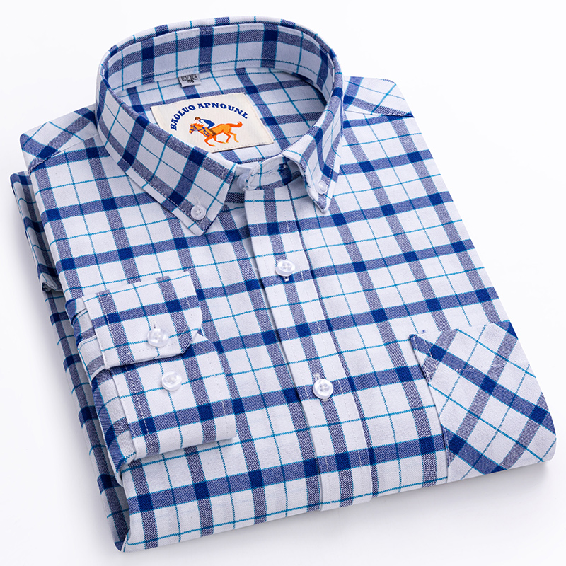 New in shirt over size 5xl lon - огляд і ціна Oxford Cotton Casual Shirt Business