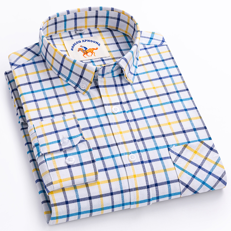New in shirt over size 5xl lon - огляд і ціна Oxford Cotton Casual Shirt Business