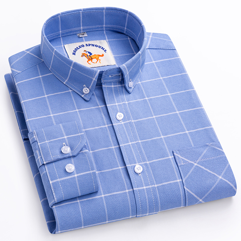 New in shirt over size 5xl lon - огляд і ціна Oxford Cotton Casual Shirt Business
