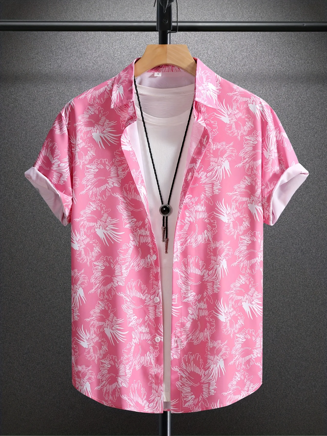 Men Multi Style Light Blue Alo - огляд і ціна Vintage Hawaiian Floral Shirt