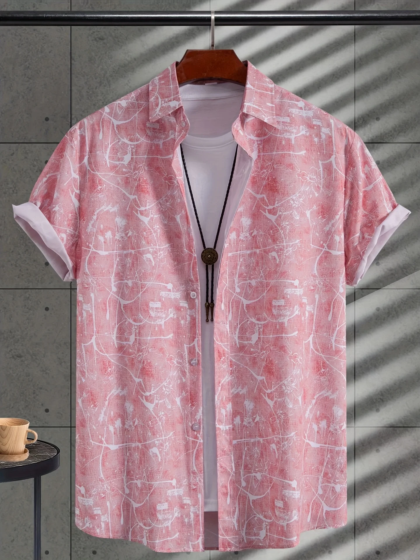 Men Multi Style Light Blue Alo - огляд і ціна Vintage Hawaiian Floral Shirt