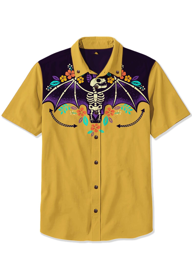 Men's Shirt Retro Short Sleeve - огляд і ціна Vintage Hawaiian Floral Shirt