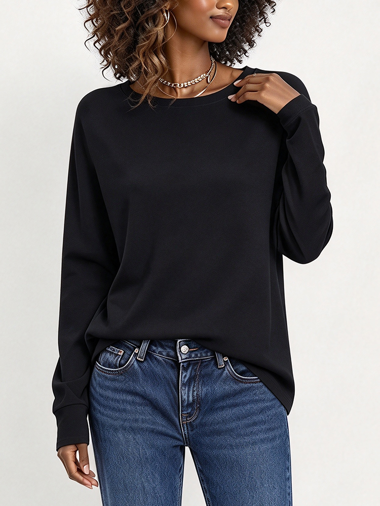 3PCS Women Y2K Solid Color Lon - огляд і ціна Shirts