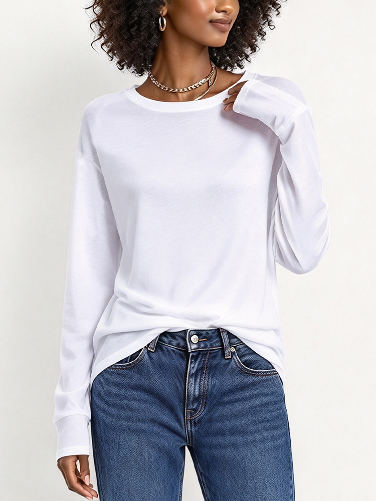 3PCS Women Y2K Solid Color Lon - огляд і ціна Shirts