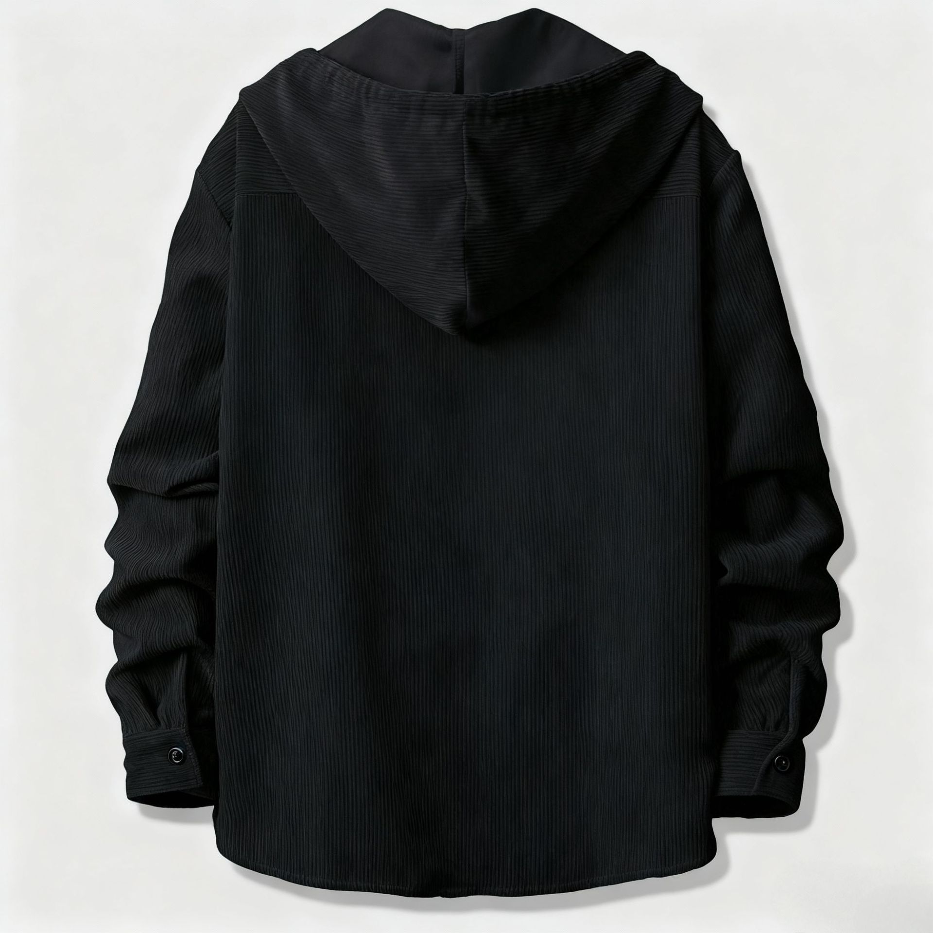 Mens Loose Corduroy Hooded But - огляд і ціна Corduroy Button Up Shirt Men